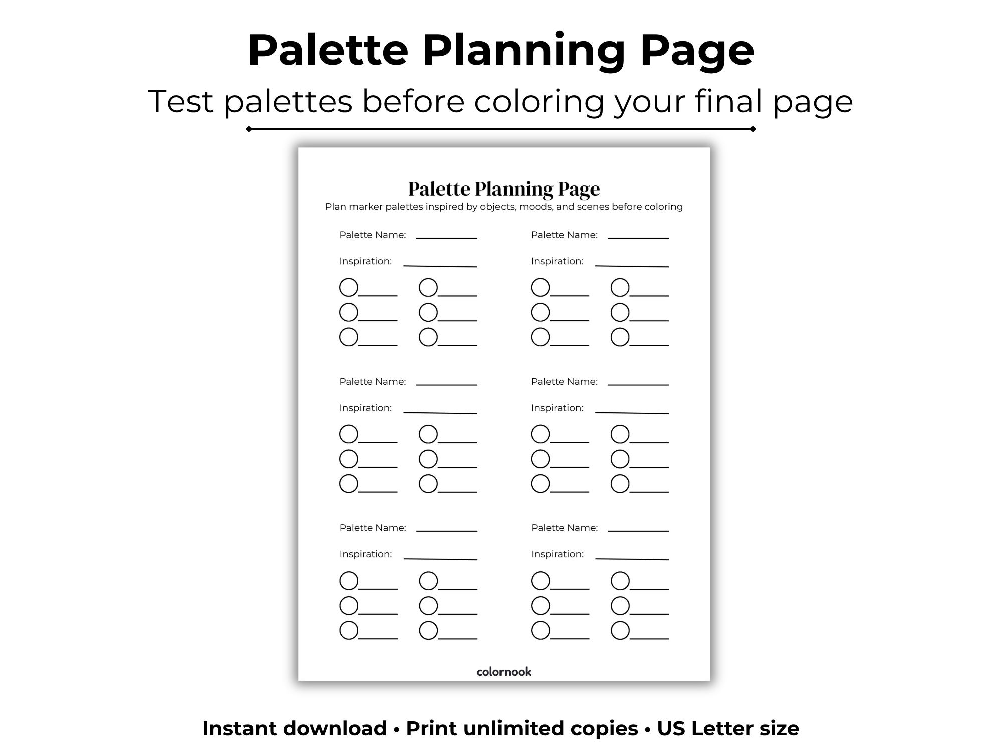 Palette Planning Tools