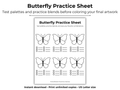 ColorNook Butterfly Practice Sheet