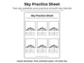 ColorNook Sky Practice Sheet