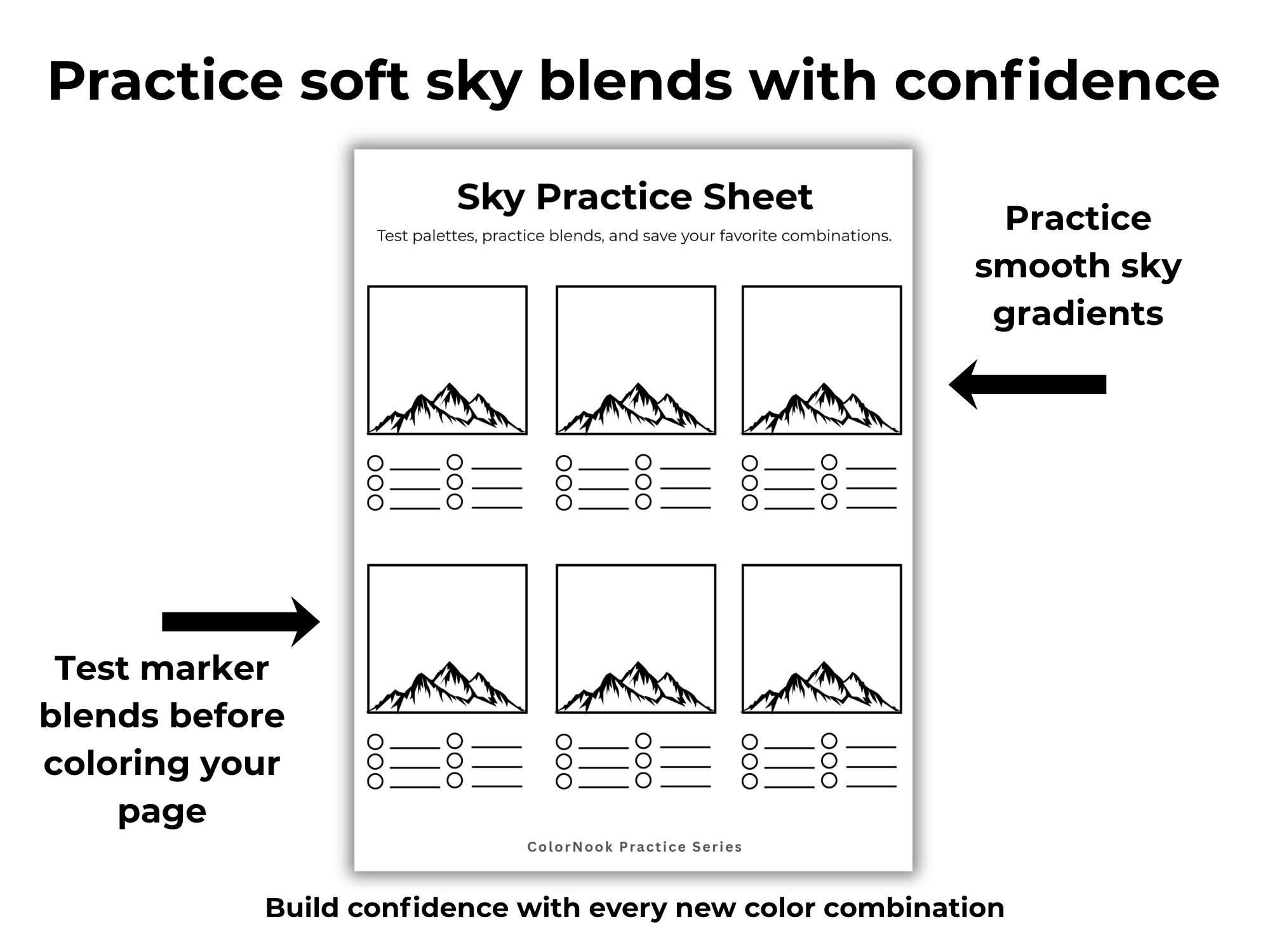 ColorNook Sky Practice Sheet