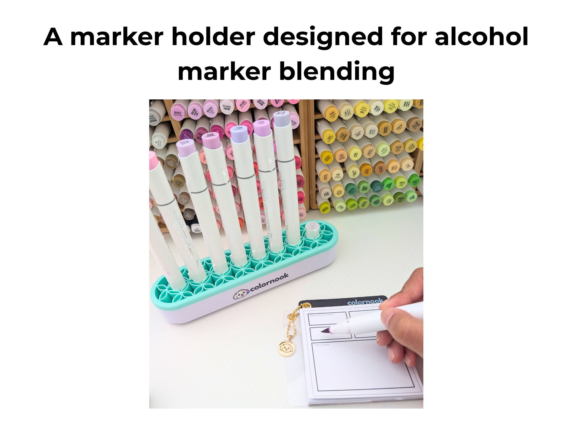 Blending Buddy Alcohol Marker Holder | Holds 8 Markers for Faster Coloring Sessions