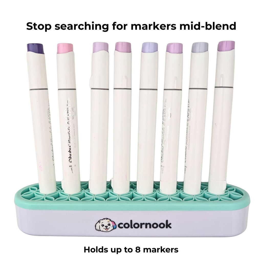 Blending Buddy Alcohol Marker Holder | Holds 8 Markers for Faster Coloring Sessions