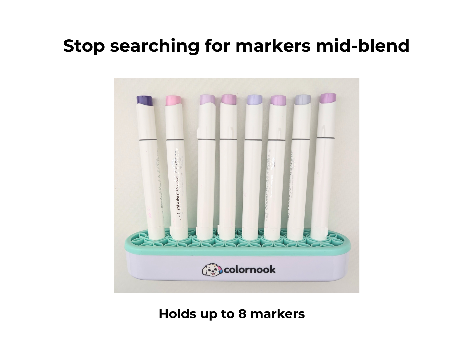 Blending Buddy Alcohol Marker Holder | Holds 8 Markers for Faster Coloring Sessions
