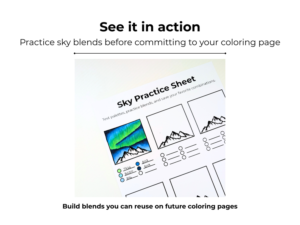 ColorNook Sky Practice Sheet