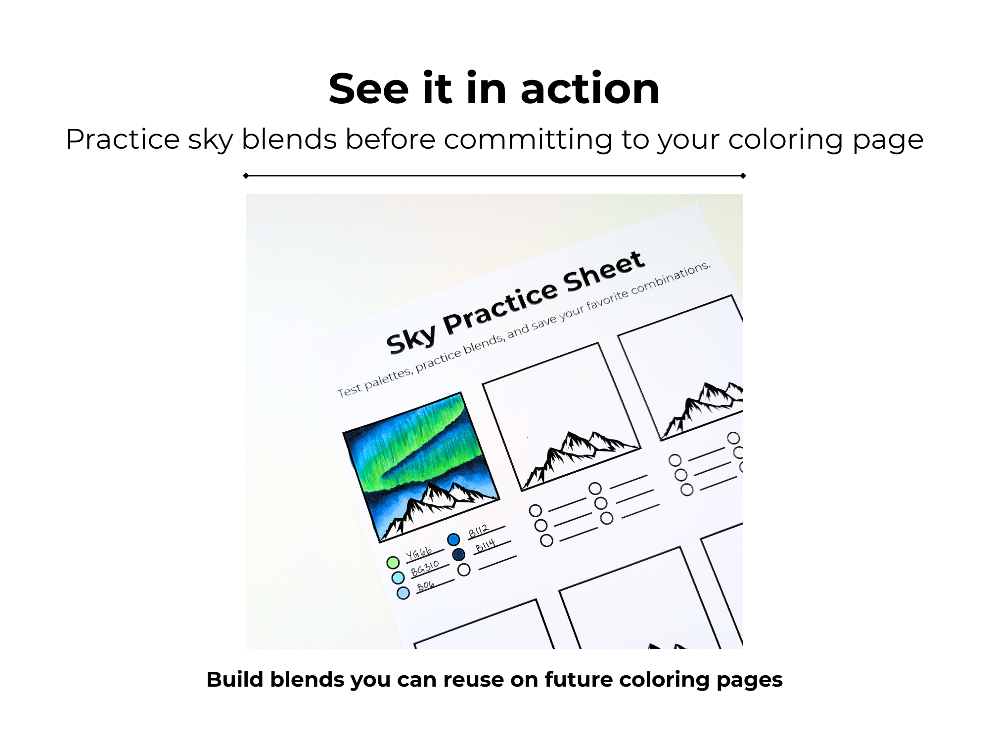 ColorNook Sky Practice Sheet