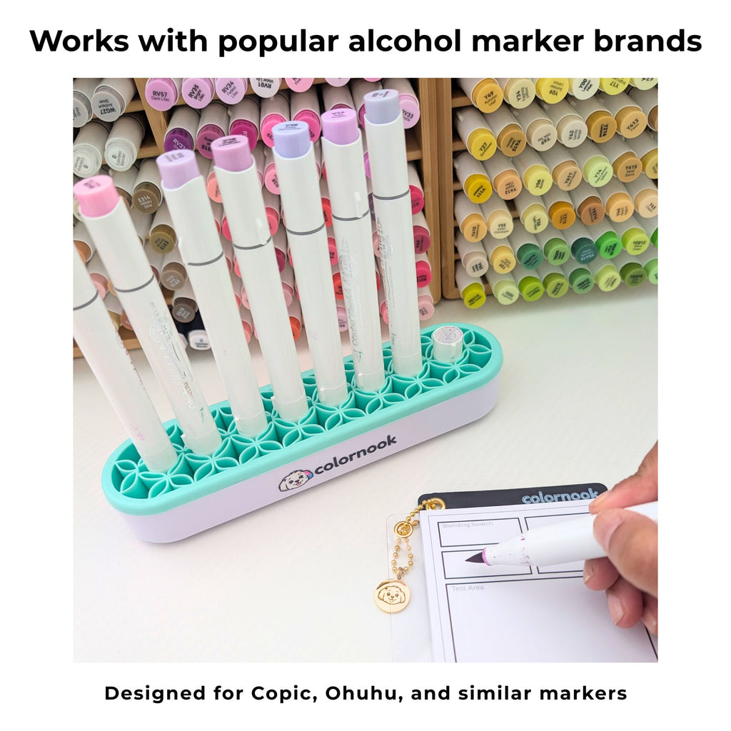 Blending Buddy Alcohol Marker Holder | Holds 8 Markers for Faster Coloring Sessions