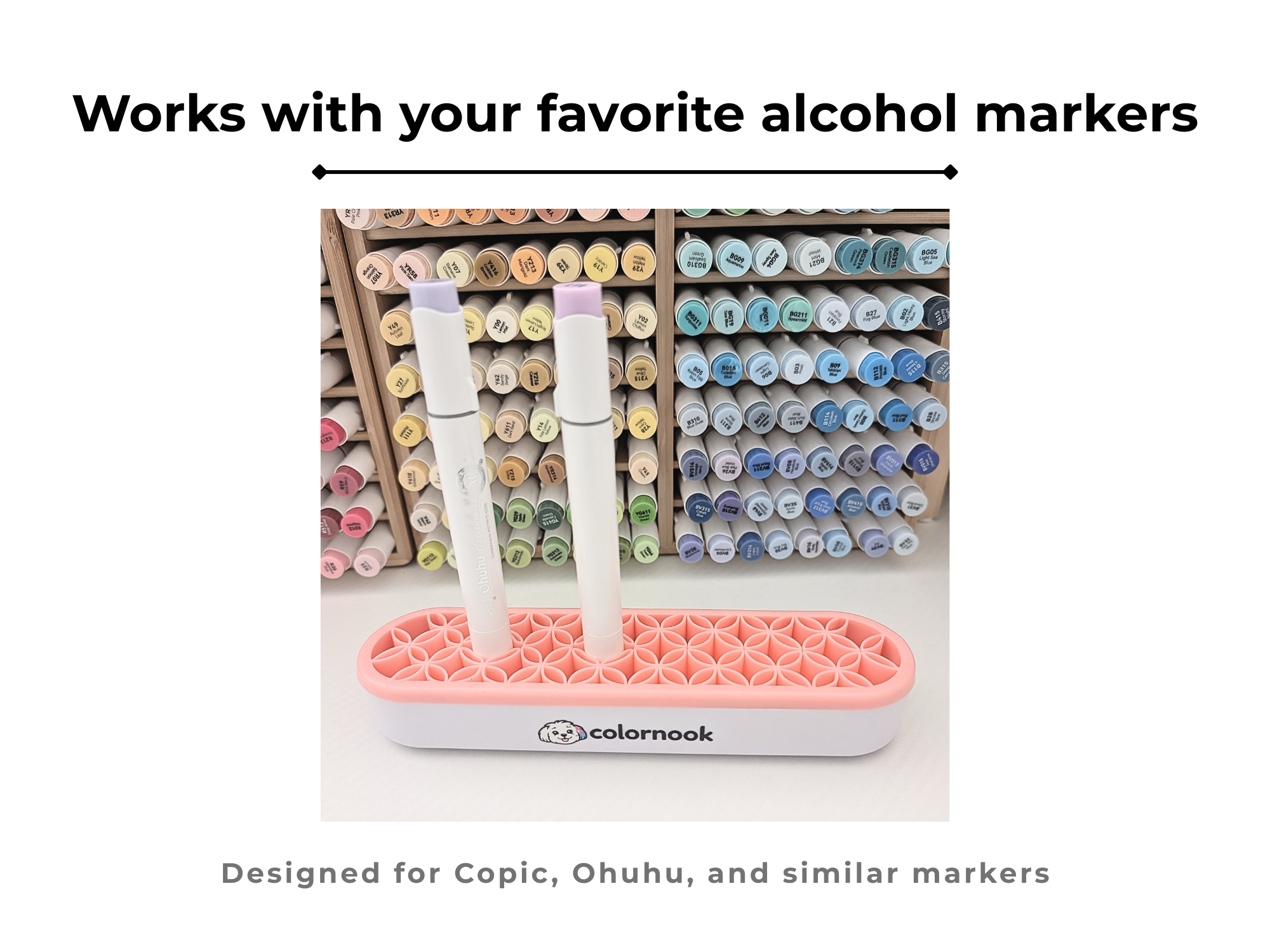 Blending Buddy Alcohol Marker Holder | Holds 8 Markers for Faster Coloring Sessions