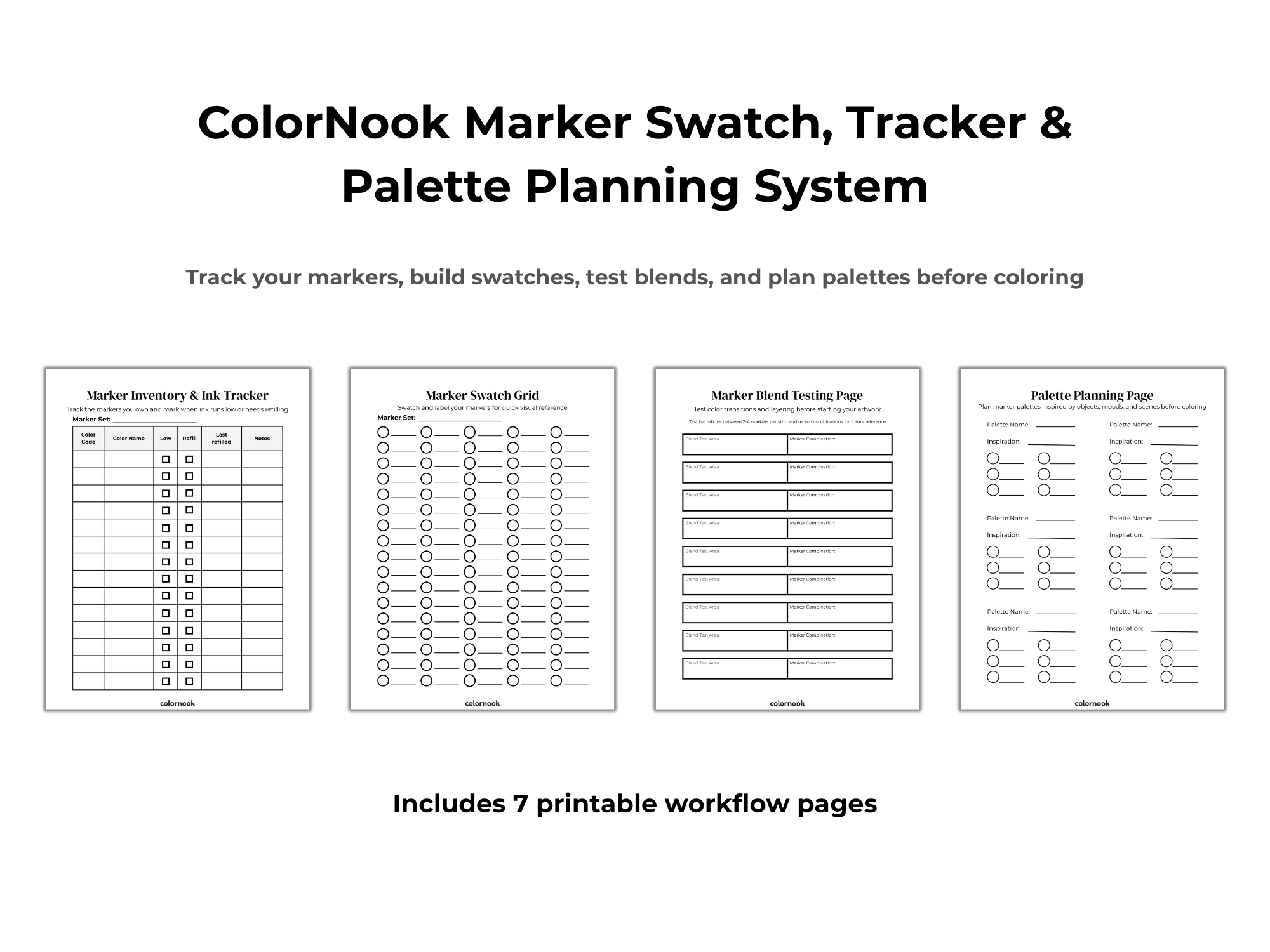 ColorNook Marker Workflow Bundle